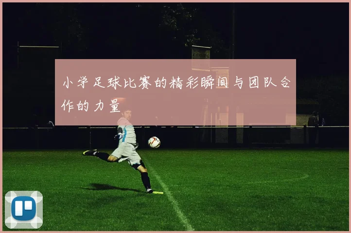 小学足球比赛的精彩瞬间与团队合作的力量